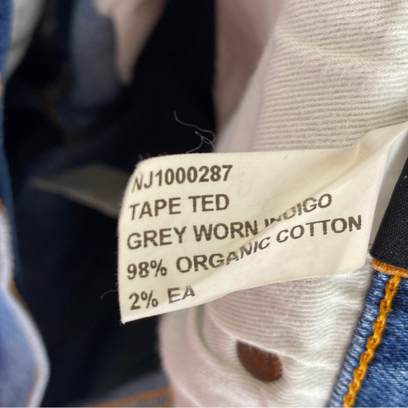 Nudie Jeans Tape Ted Grey Worn Indigo, W 31 - Picture 10 of 10